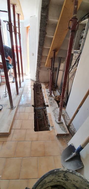 escalier avant-après