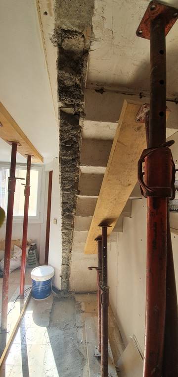 escalier avant-après